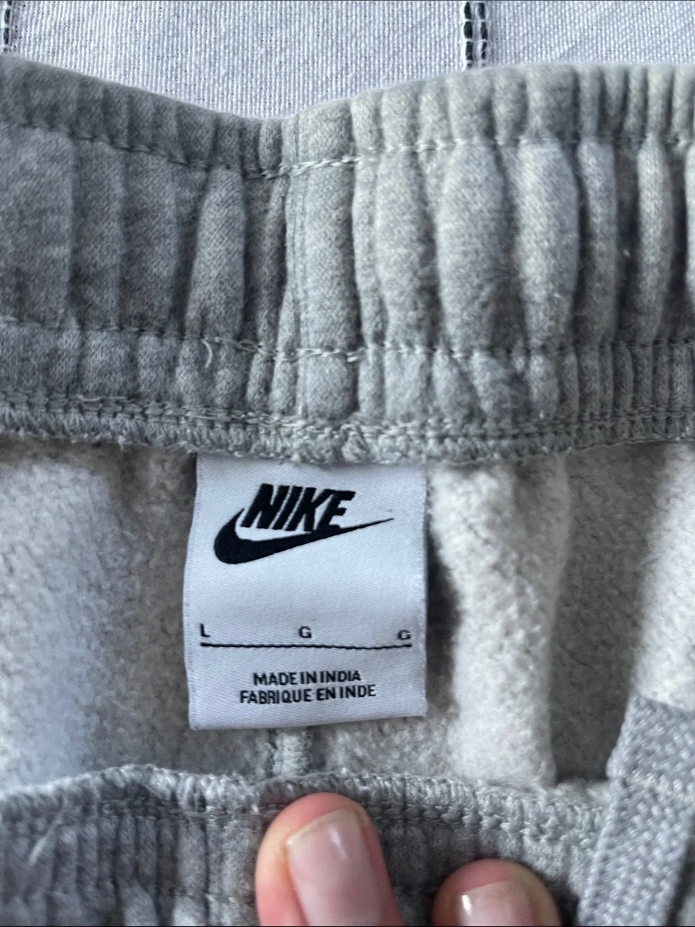 Nike Gray Men’s Athletic Joggers with Elastic Waistband